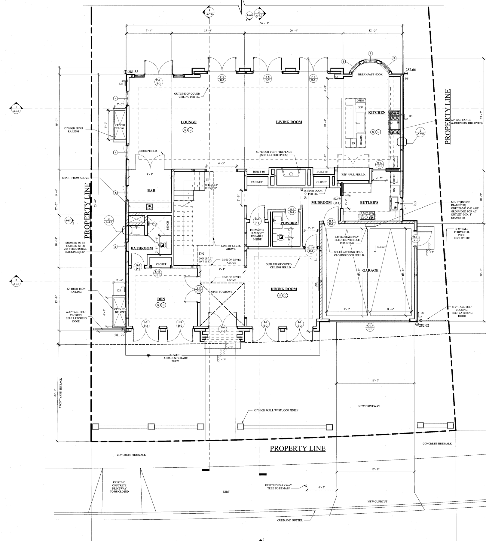 First floor plan, sheet A-4.1